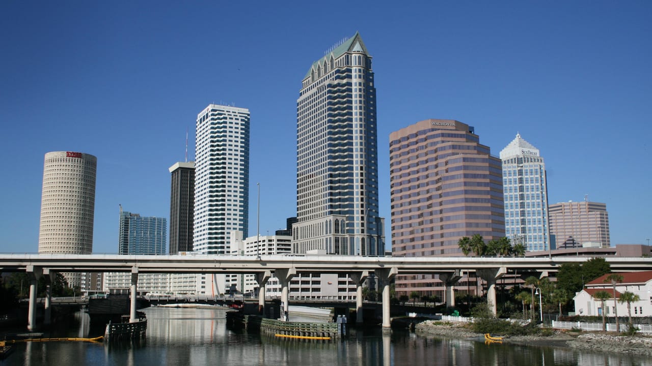 Downtown Tampa skyline across the Hillsborough River